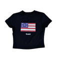 Truemerica Women's Crewneck Crop T-Shirt