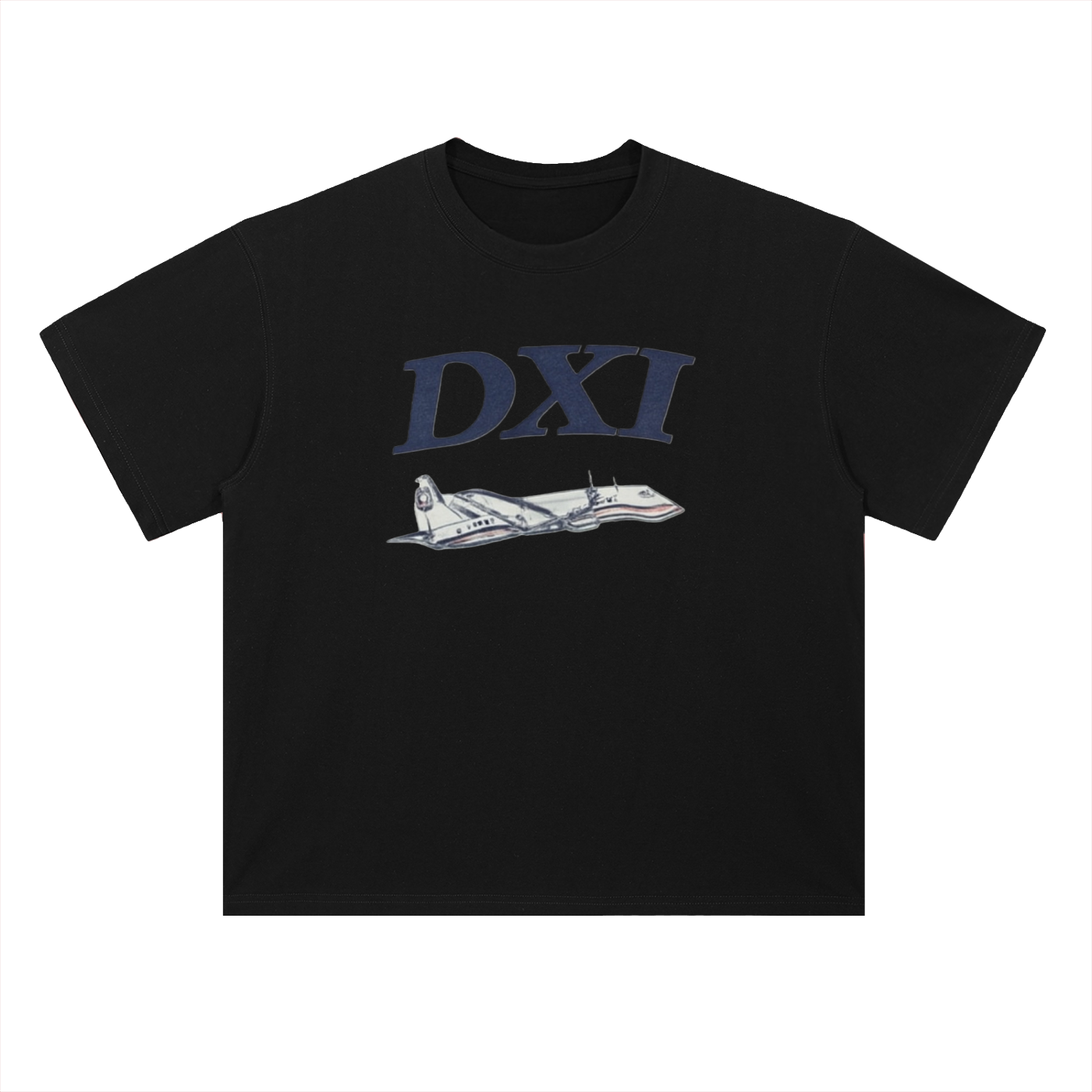 Plane Heavyweight Drop Shoulder Cotton T-Shirt