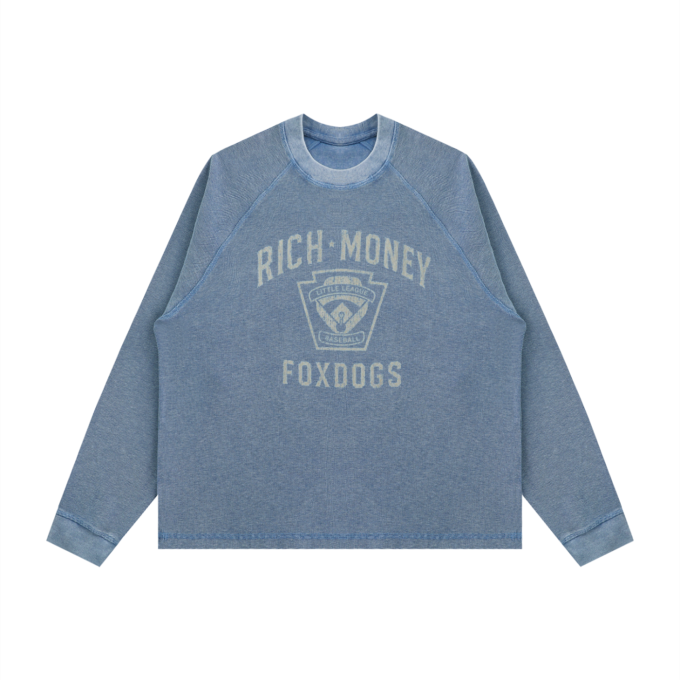 Rich Money Vintage Wash Boxy  Waffle T-Shirt